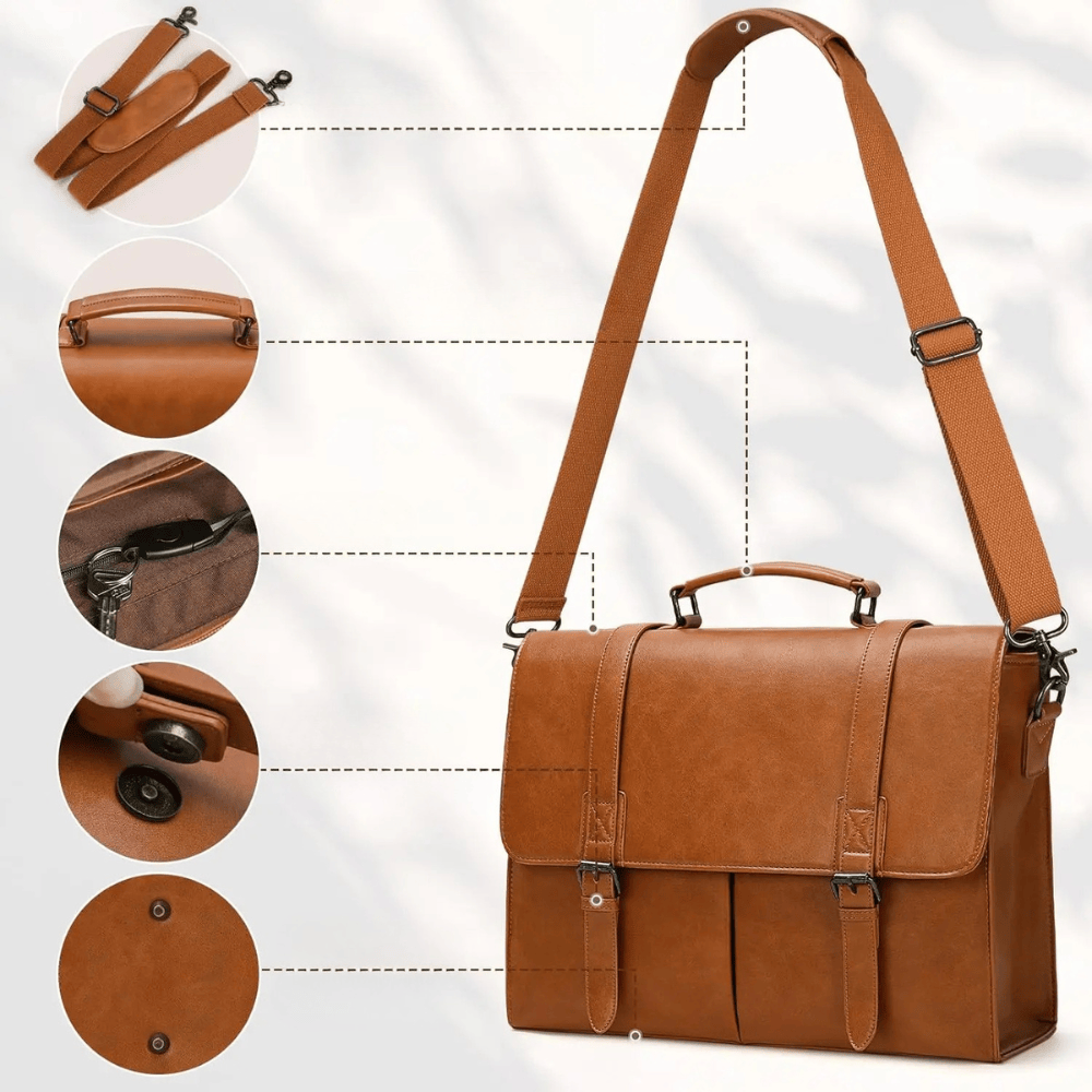 Mallette cuir ordinateur homme