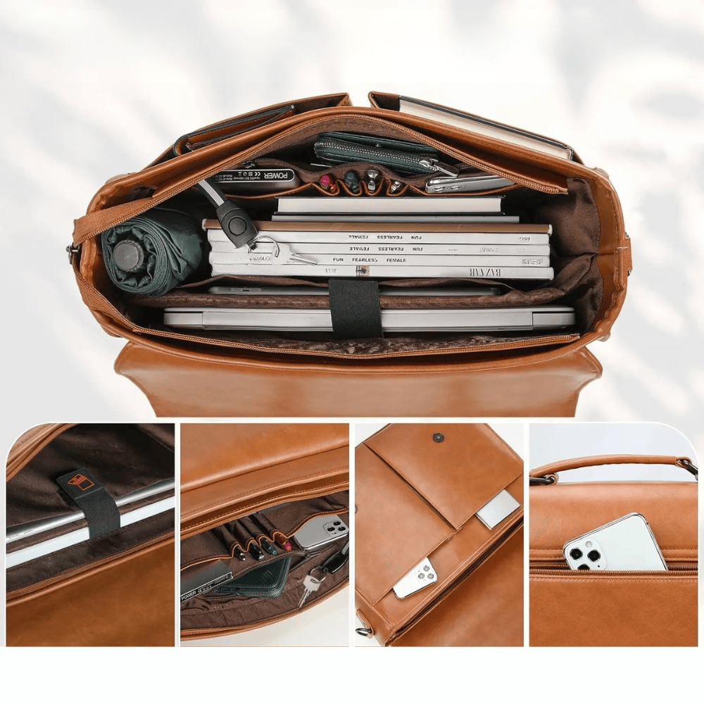 Mallette cuir ordinateur homme