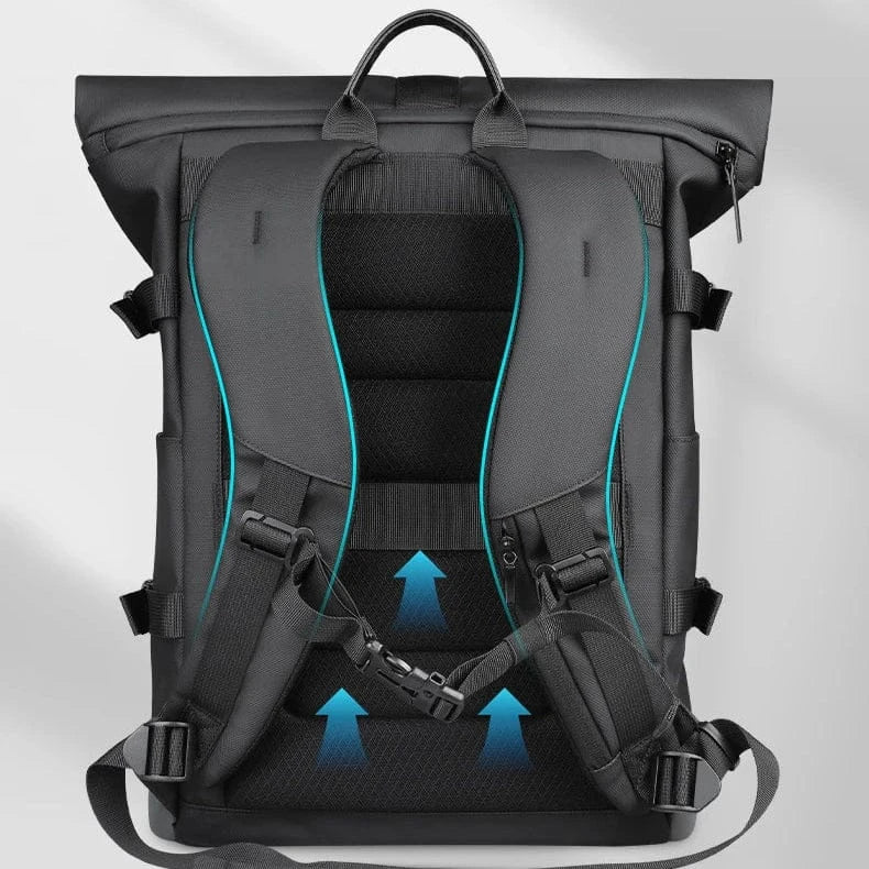 Sac à dos ordinateur 17 pouces roll top