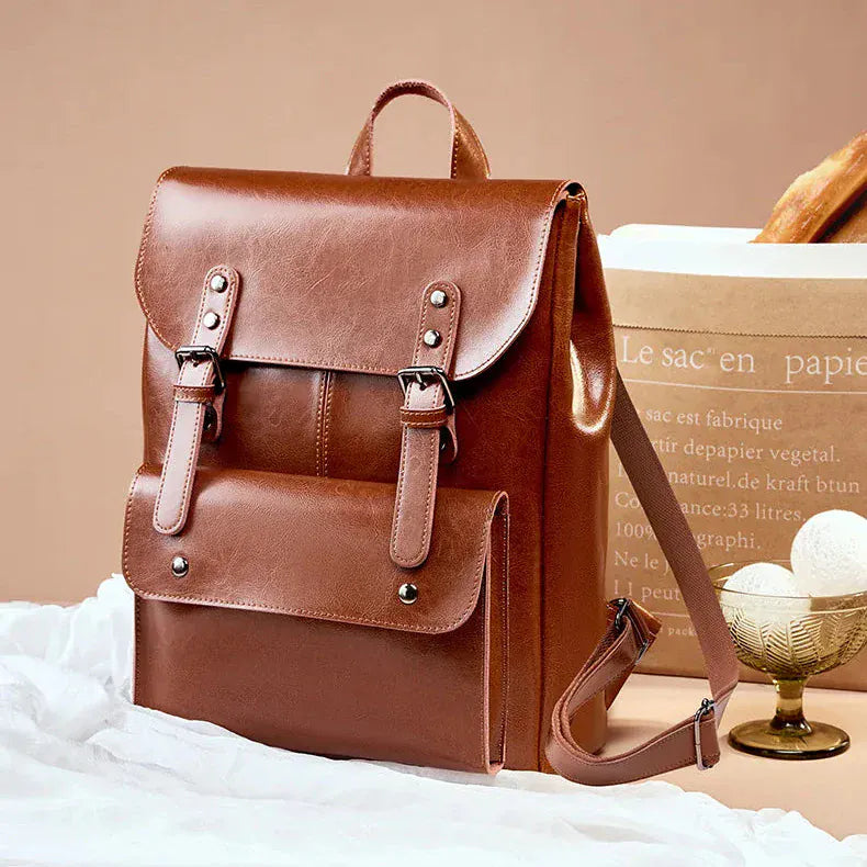 Sac à dos ordinateur cuir femme