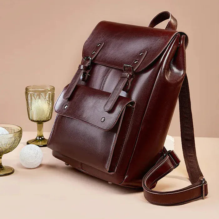 Sac à dos ordinateur cuir femme