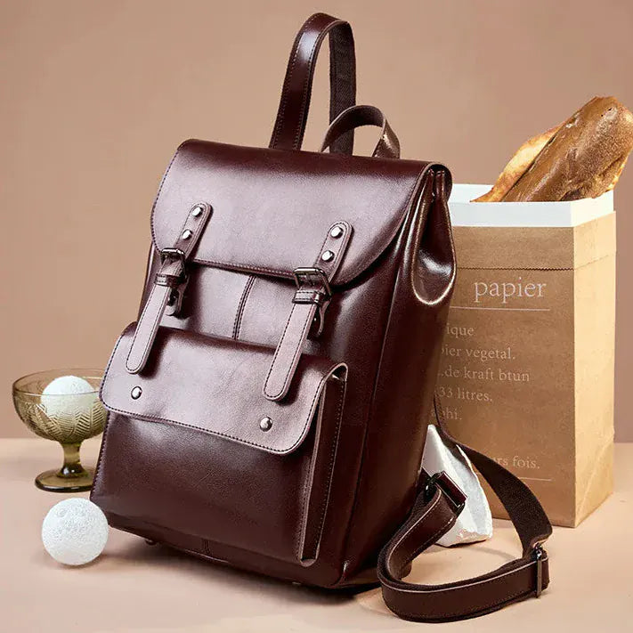 Sac à dos ordinateur cuir femme