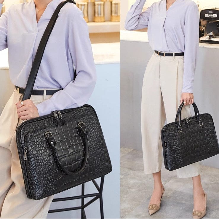 Sac a main cuir ordinateur femme