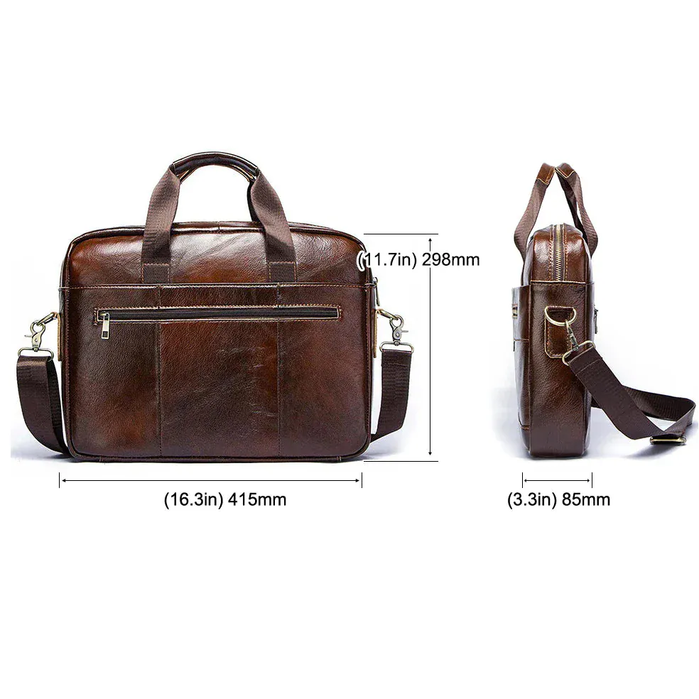 Sac bandoulière cuir homme ordinateur