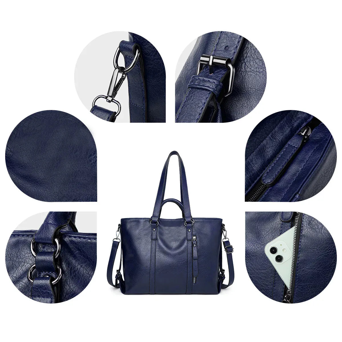 Sac femme ordinateur cuir 14 pouces