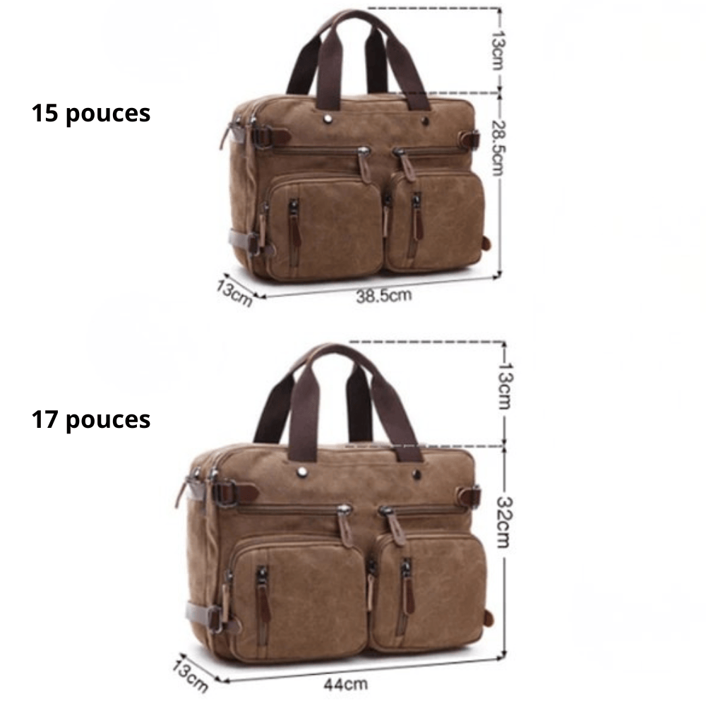 Sac ordinateur convertible sac à dos