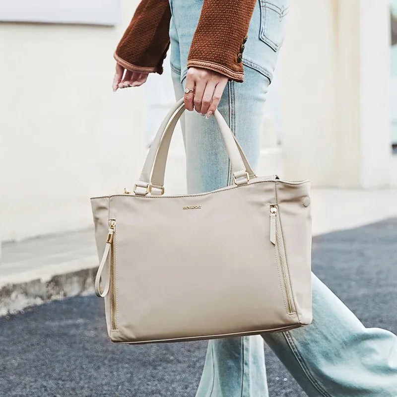 Sac ordinateur femme beige 15 pouces