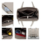 Sac ordinateur femme beige 15 pouces