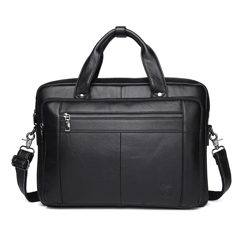 Sac ordinateur homme cuir noir